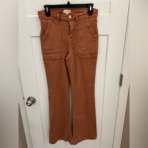 Burnt Orange Flare Pants